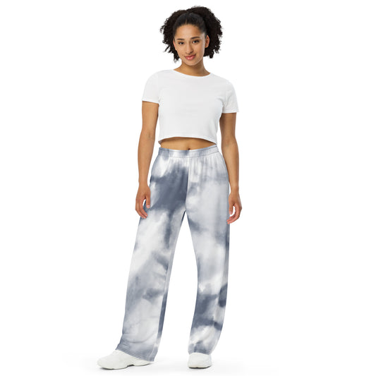 All-over print unisex wide-leg pants