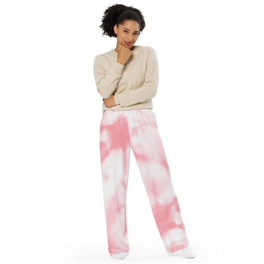 All-over print unisex wide-leg pants