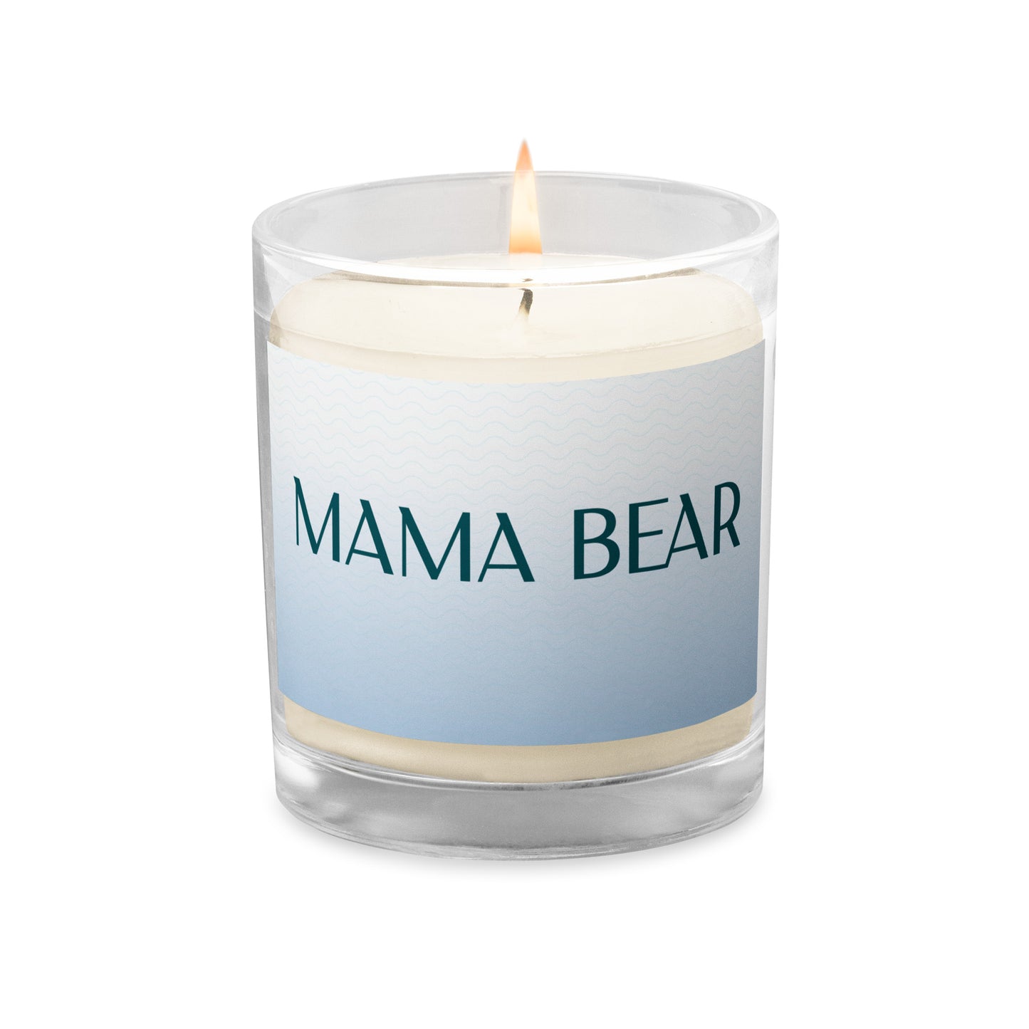 Glass jar soy wax candle