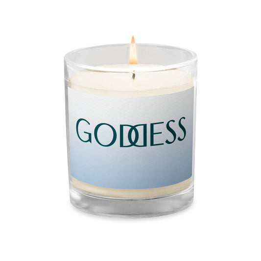 Glass jar soy wax candle