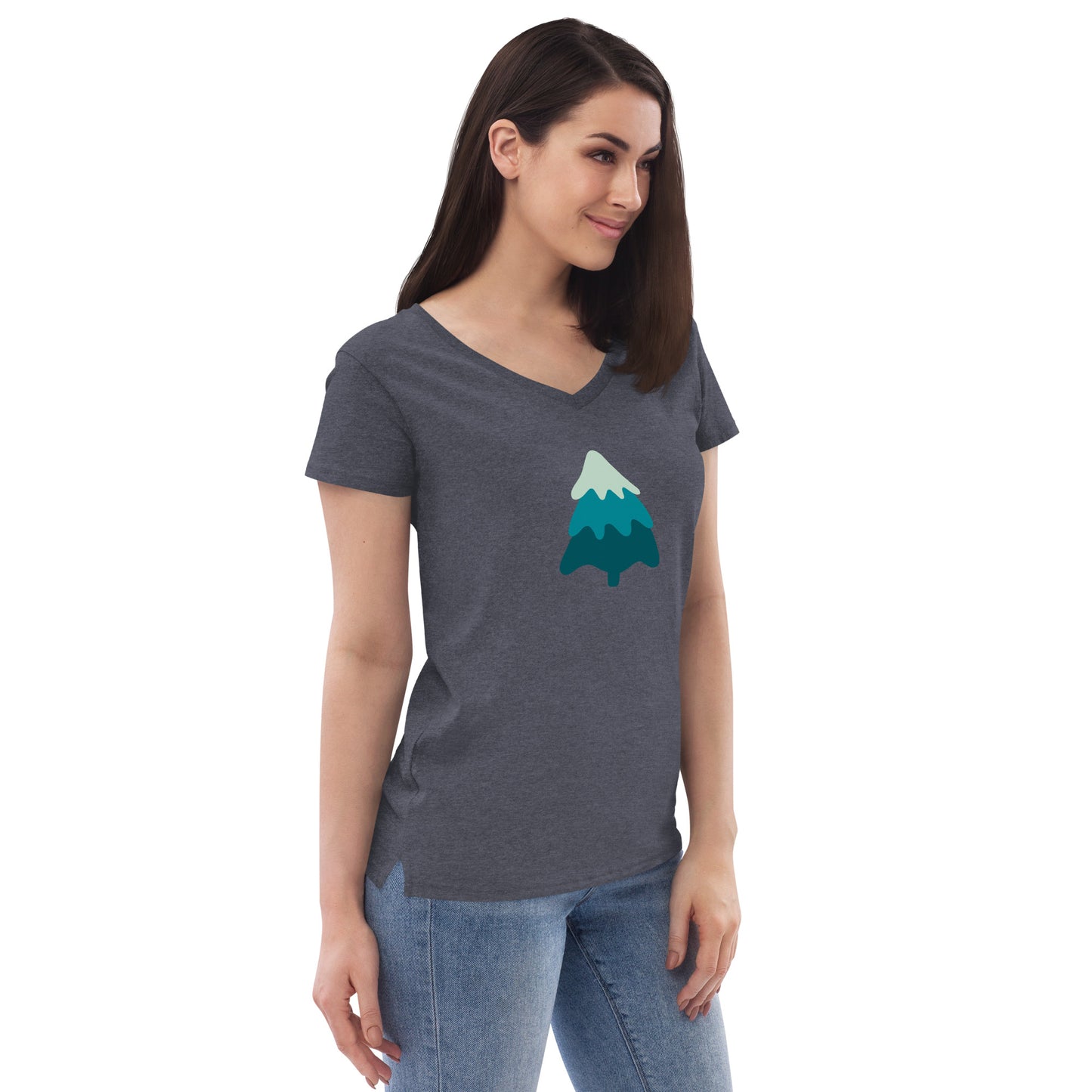 Women’s recycled v-neck t-shirt