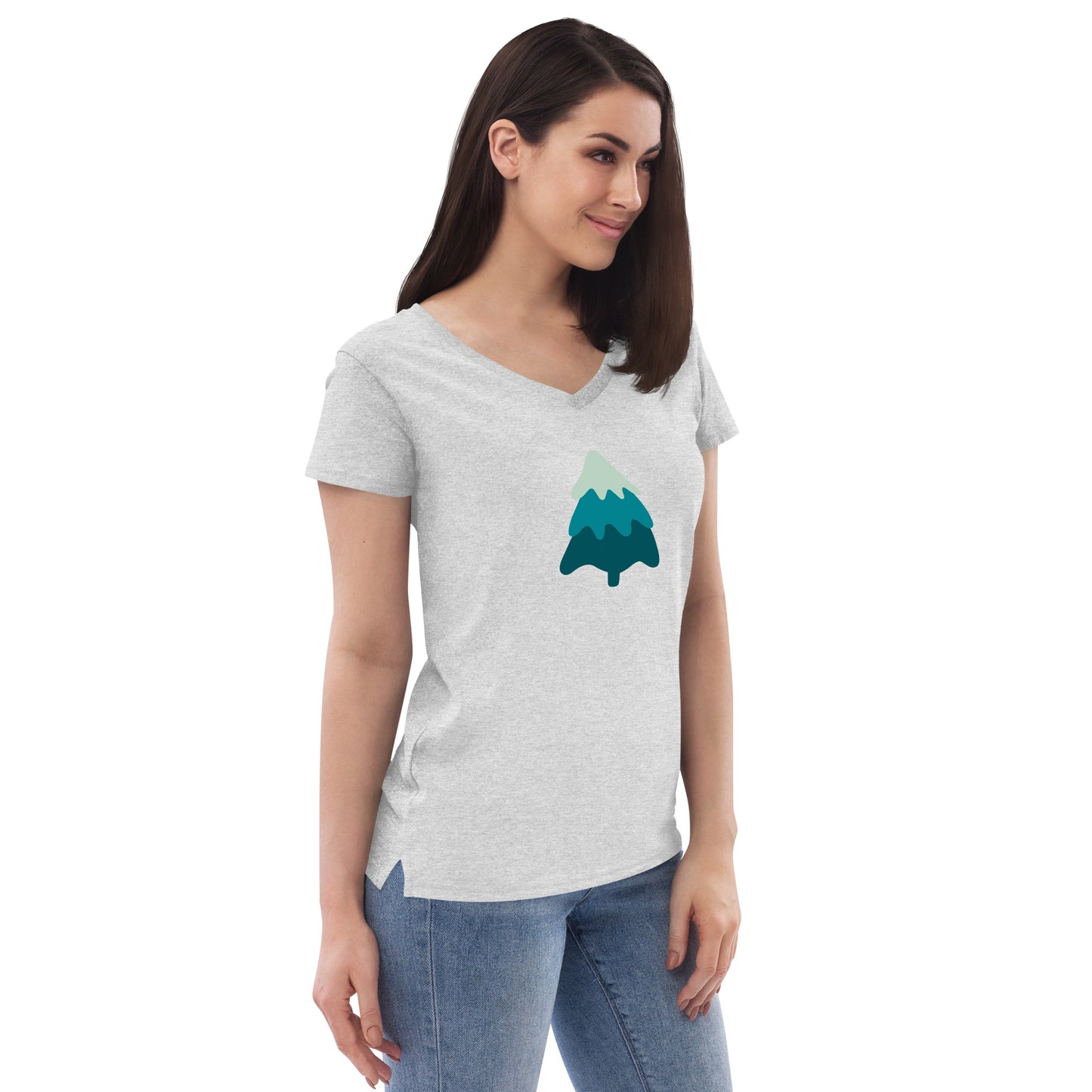 Women’s recycled v-neck t-shirt